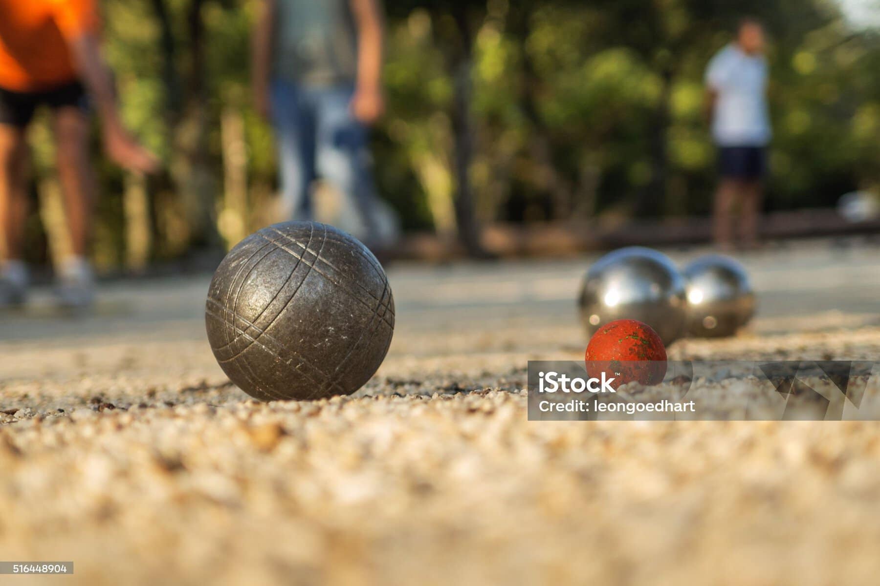 Playing Boules Game / Petanque In France