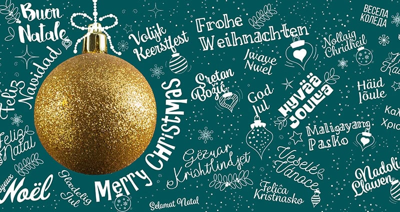 An Infographic With Christmas Wishes In Different Languages 0