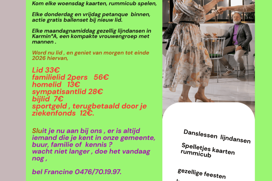 Flyer Actie, Dans En Activiteiten Voor Senioren (1)