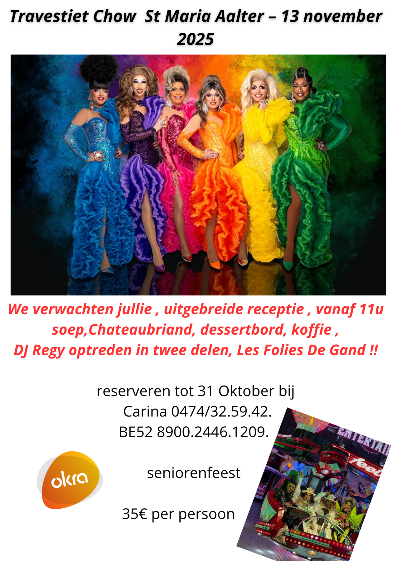 Travestiet Chow St Maria Aalter – 13 November 2025