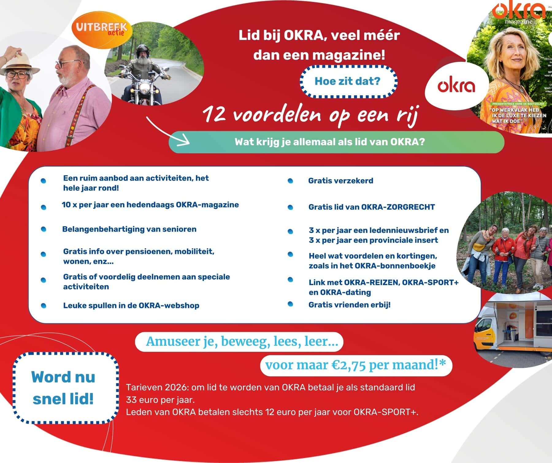 Voordelen Lid OKRA rood