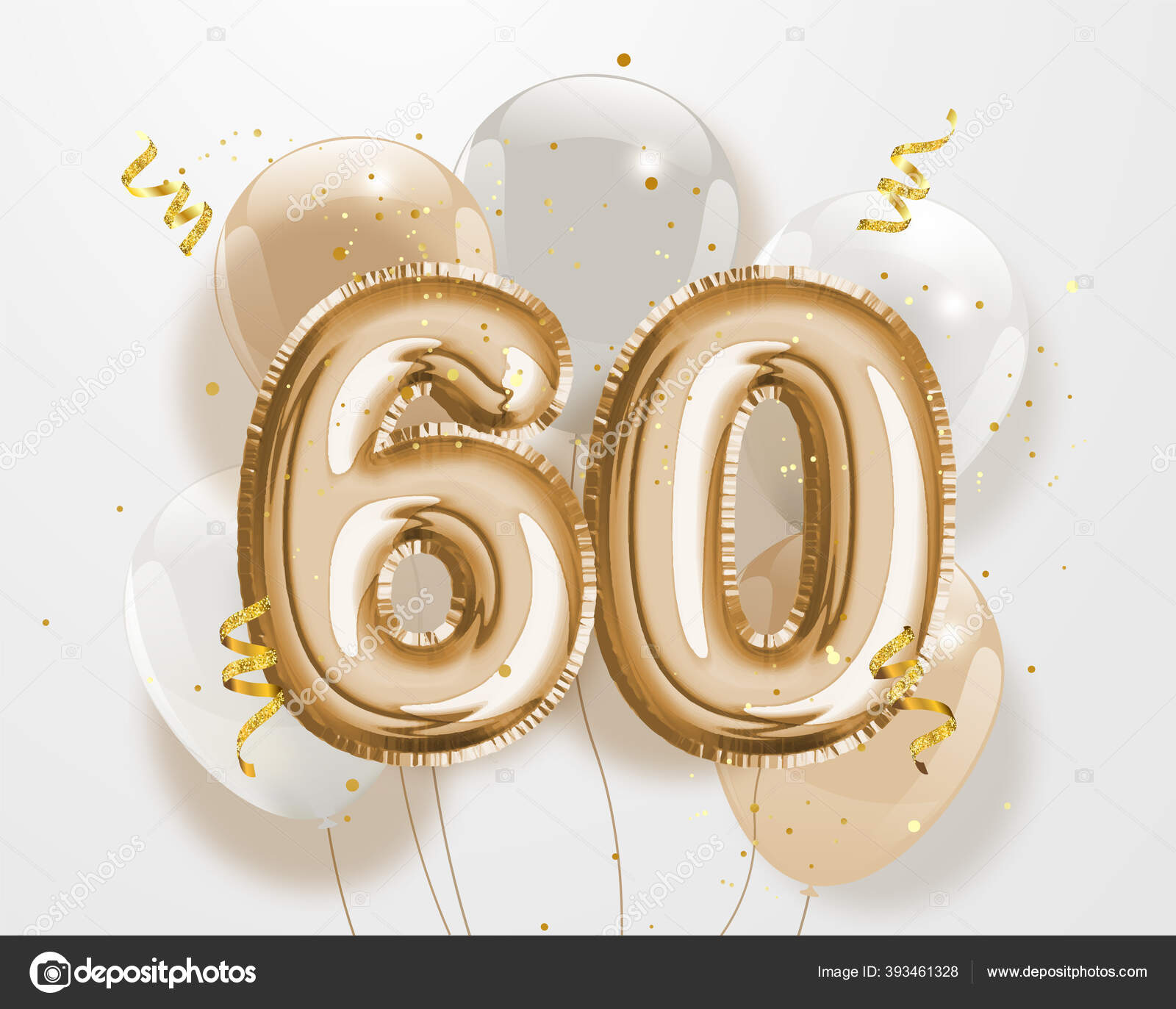 60th Birthday Gold Foil