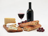 Wine, Cheese, Bread, Grapes