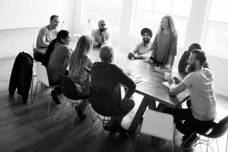 People Meeting Seminar Office Concept