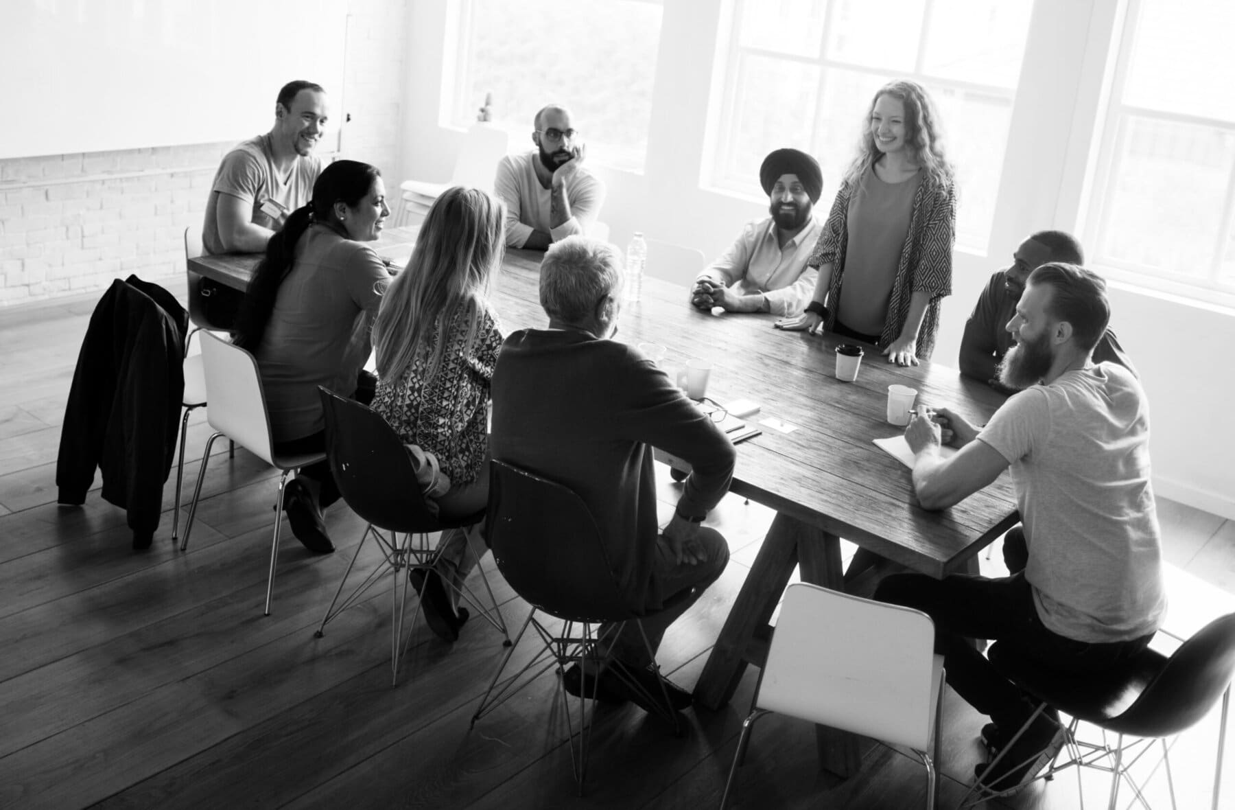 People Meeting Seminar Office Concept