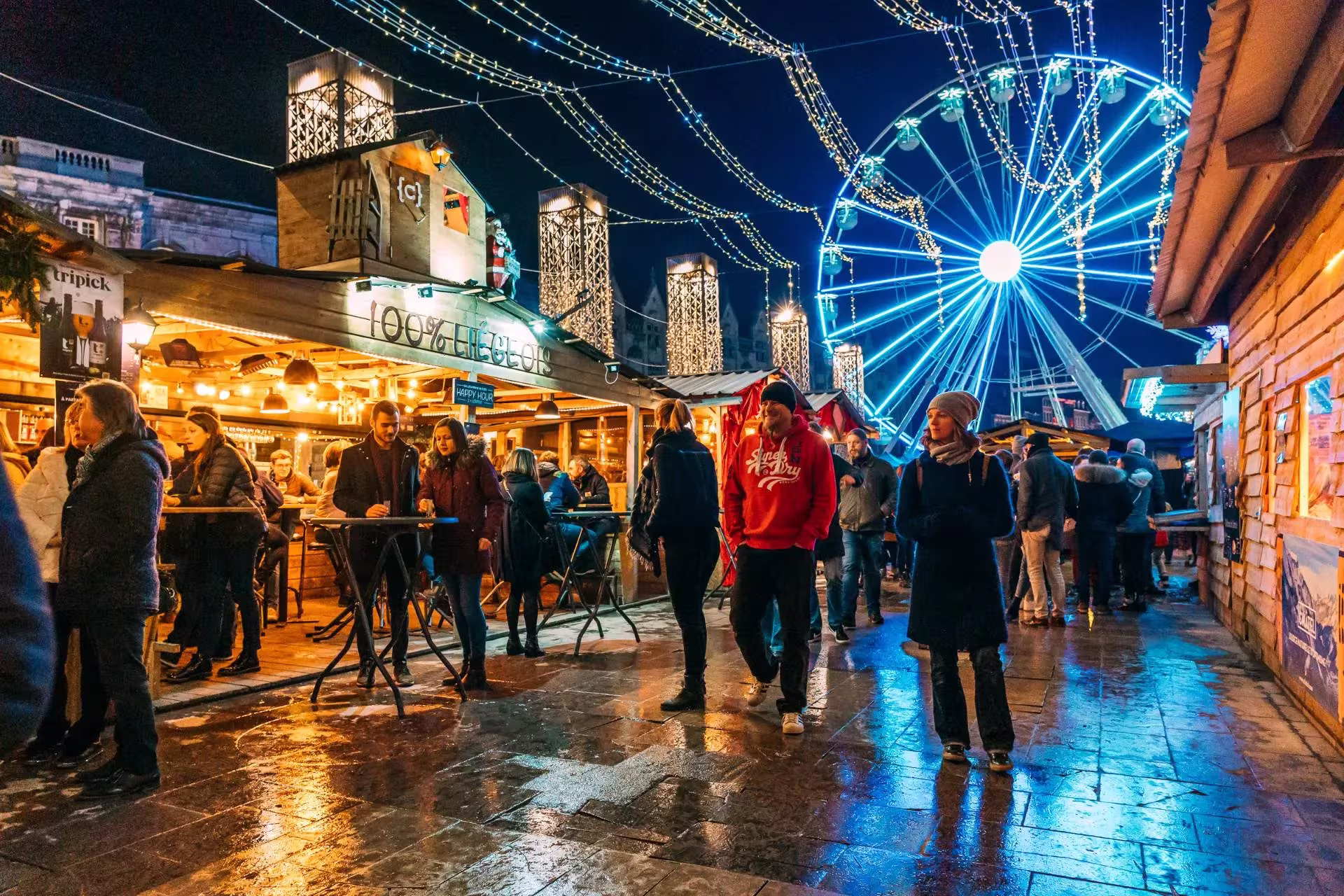 Belgie Luik Kerstmarkt Le Village De Noel De Liege