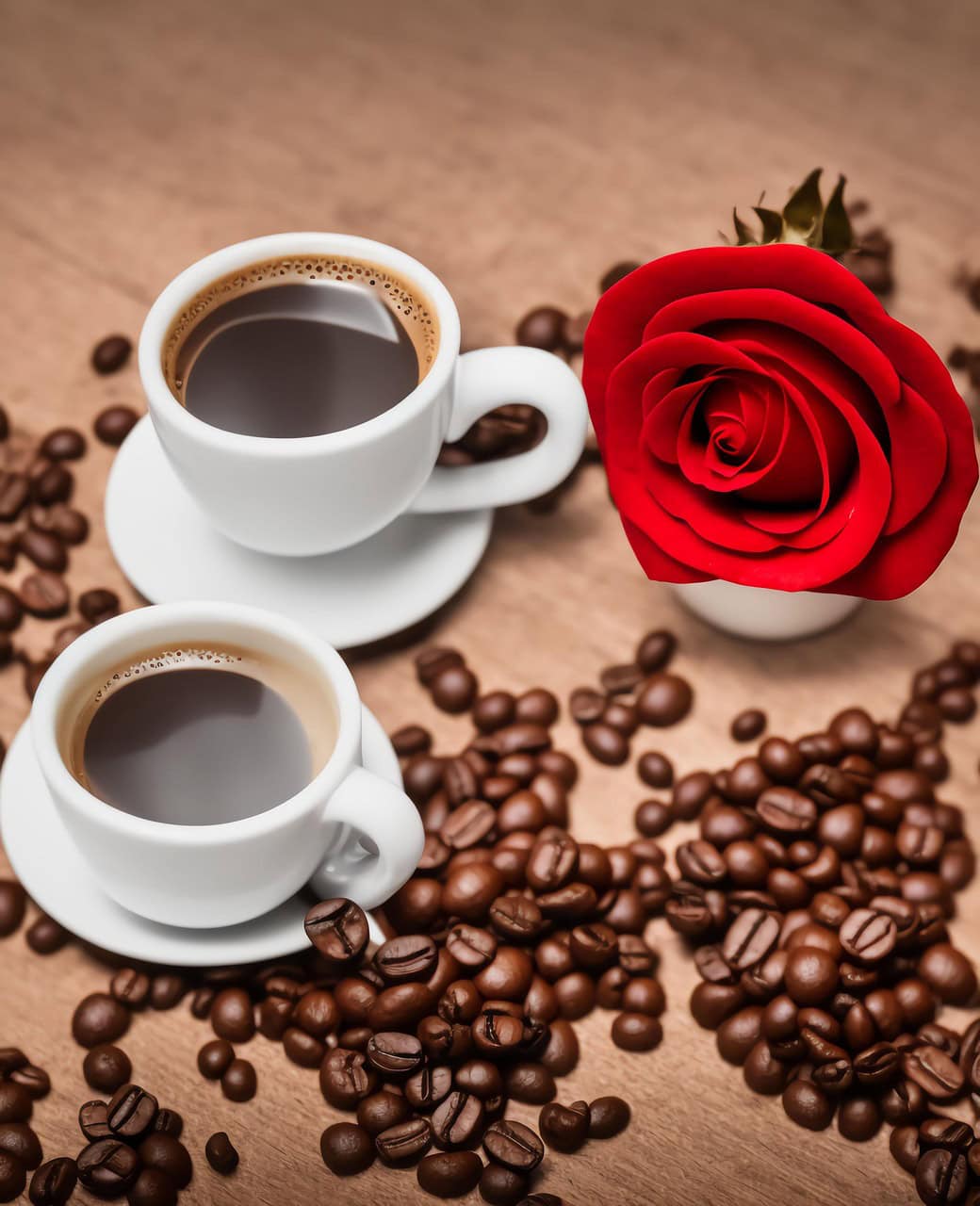 Koffie tassen roos_1280