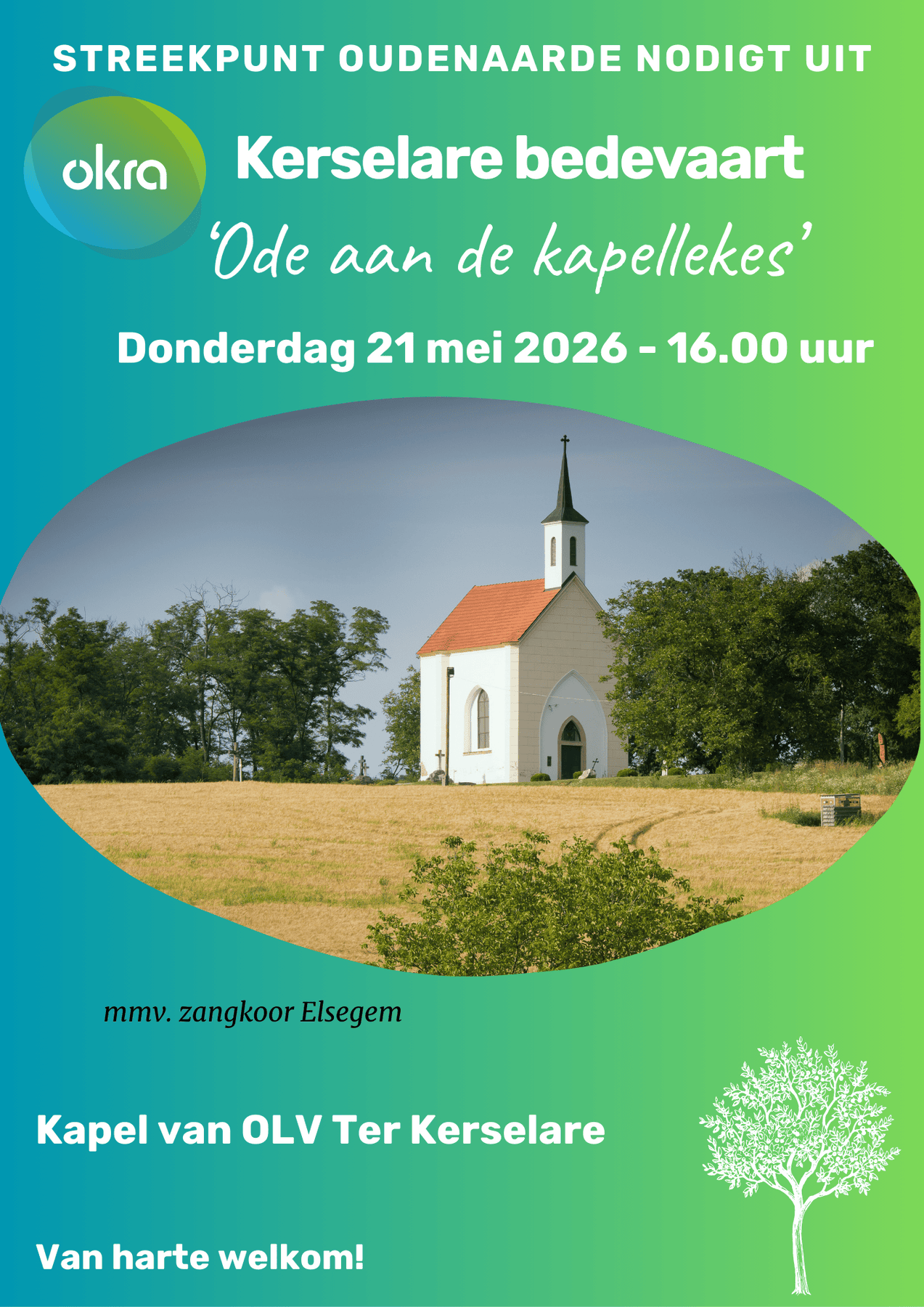 Flyer Kerselarebedevaart 2026