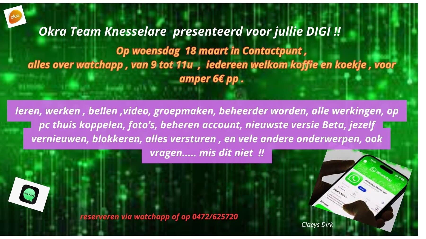 Okra Team Knesselare Presenteerd Voor Jullie Digi !!