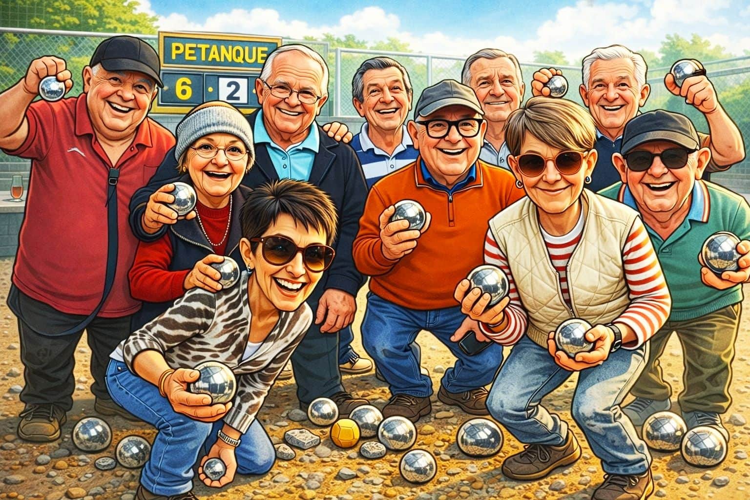 Foto De Petanquers Van Okra Bavegem.
