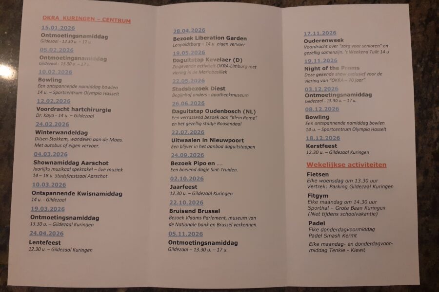 Jaarprogramma 2026