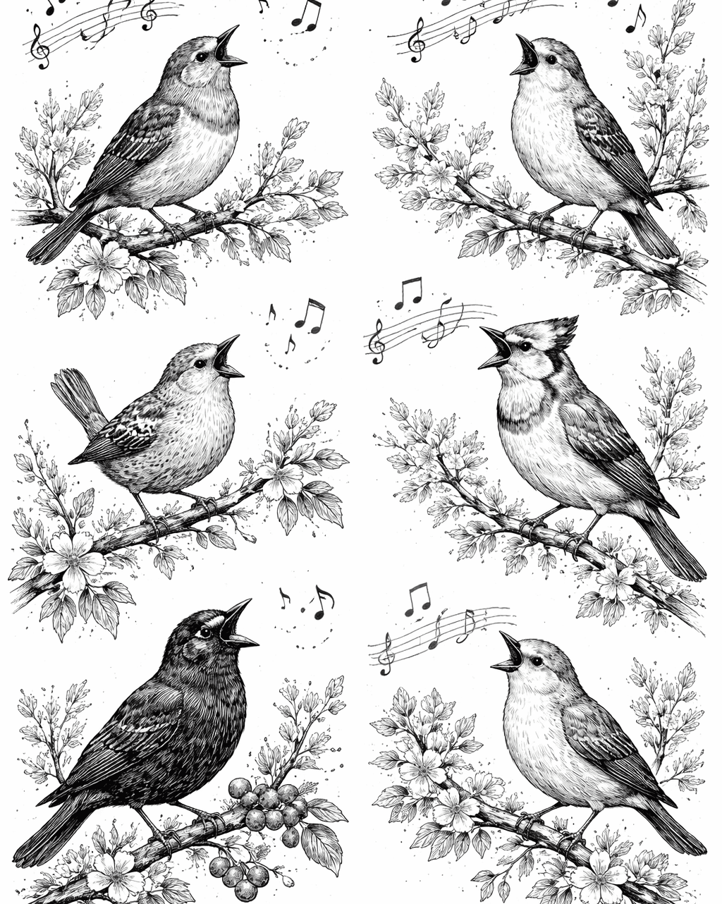 Zingende Vogels Soorten