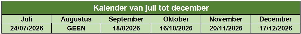 Kalende2026 Juli Dec