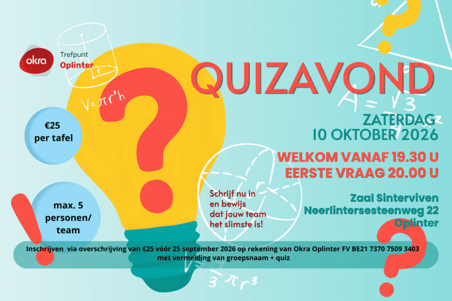 Platte Flyer 1ste Quizavond