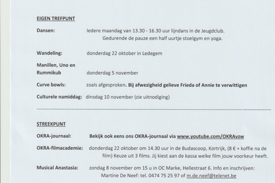 Nieuwsbrief 15 Oktober Tot 15 November 2026